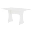 Manhattan Comfort Coney 3-Piece Mid-Century Modern Dining Set in White