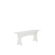 Manhattan Comfort Coney 3-Piece Mid-Century Modern Dining Set in White