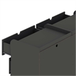 Manhattan Comfort Coney Mid-Century Modern 3-Drawer Dresser in Gray (Set of 2)