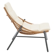 Manhattan Comfort Sunset Modern 3-Piece Patio Conversation Set in Cream