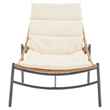 Manhattan Comfort Sunset Modern 3-Piece Patio Conversation Set in Cream