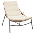Manhattan Comfort Sunset Modern 3-Piece Patio Conversation Set in Cream