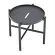 Manhattan Comfort Sunset Modern 3-Piece Patio Conversation Set in Gray