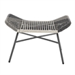 Ashland Modern 3-Piece Patio Conversation Set with Foot Ottomans in Cream
