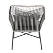 Ashland Modern 3-Piece Patio Conversation Set with Foot Ottomans in Gray