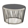 Ashland Modern 3-Piece Patio Conversation Set with Foot Ottomans in Gray