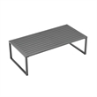 Sunnyside Modern Corner Patio Conversation Set with Table in Gray