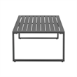 Sunnyside Modern Corner Patio Conversation Set with Table in White