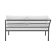 Sunnyside Modern Corner Patio Conversation Set with Table in White