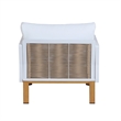 Manhattan Comfort Vine Modern 4-Piece Patio Conversation Set in Cream