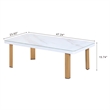 Manhattan Comfort Vine Modern 4-Piece Patio Conversation Set in Cream