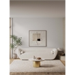 Manhattan Comfort Glenn Modern Coffee Table with Stainless Steel Base in Gold