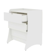 Coney 3-Piece Mid-Century Modern Dresser and Nightstand Set in White