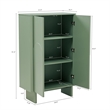 Ella Accent Cabinet in Sage Green made from Engineered Wood