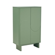 Ella Accent Cabinet in Sage Green made from Engineered Wood