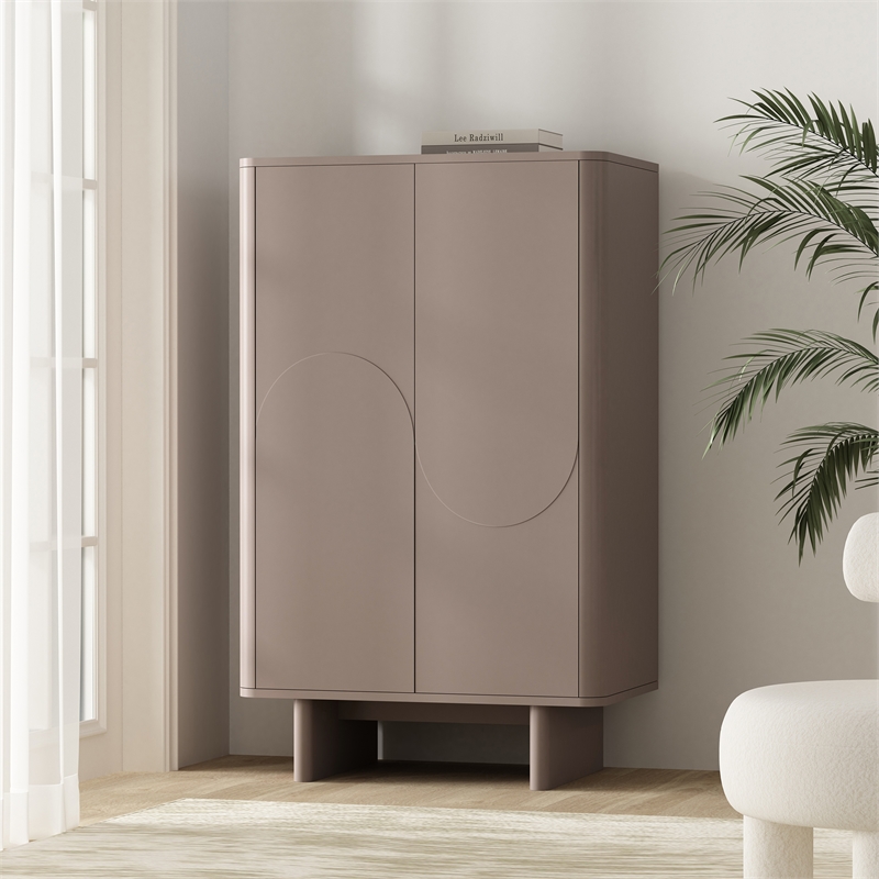 Ella Accent Cabinet in Mocha made from Engineered Wood