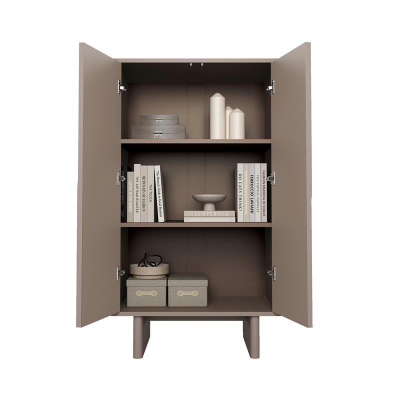 Ella Accent Cabinet in Mocha made from Engineered Wood
