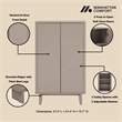 Ella Accent Cabinet in Mocha made from Engineered Wood