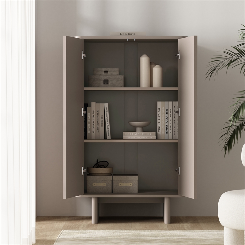 Ella Accent Cabinet in Mocha made from Engineered Wood