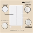 Ella Accent Cabinet in White made from Engineered Wood