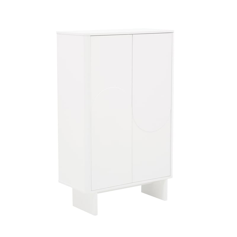 Ella Accent Cabinet in White made from Engineered Wood