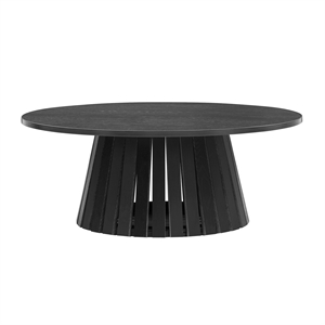 Layla 35.4&quot Coffee Table in Black made from Engineered Wood