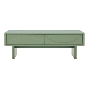 Ella 47.2&quot Coffee Table in Sage Green made from Engineered Wood