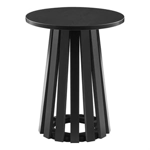 Layla End Table in Black made from Engineered Wood