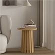 Layla End Table in Natural Oak made from Engineered Wood