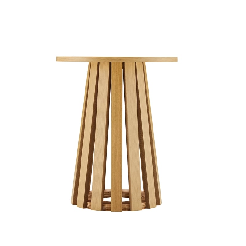 Layla End Table in Natural Oak made from Engineered Wood