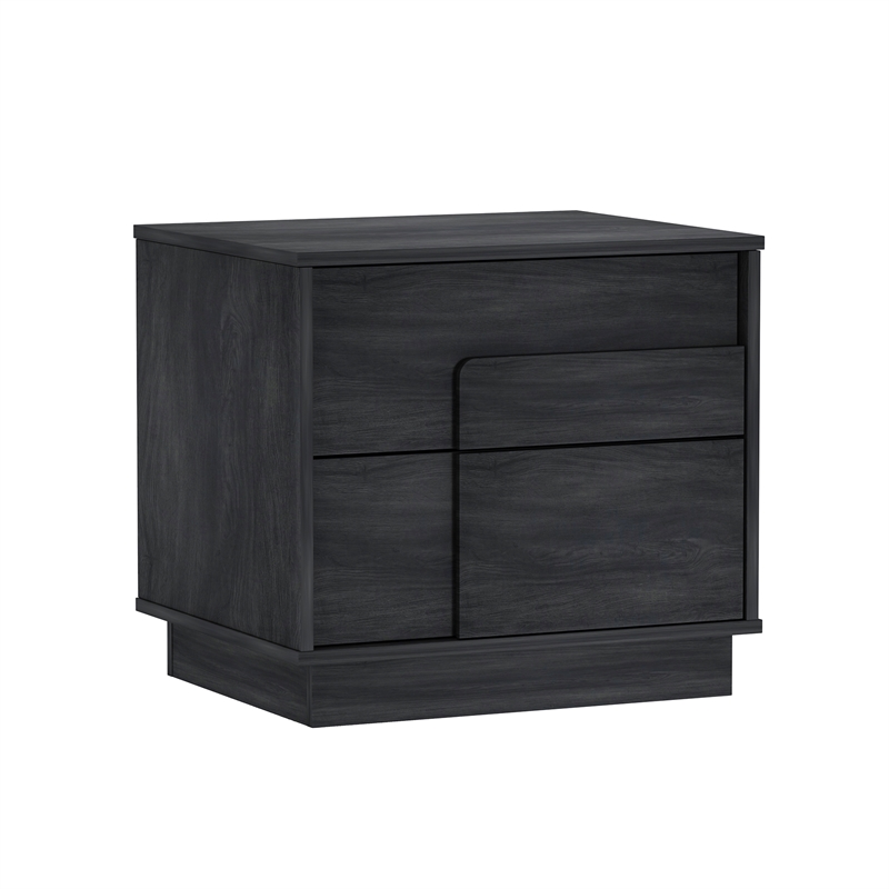 Horizon Nightstand in Charcoal Grey made from Engineered Wood
