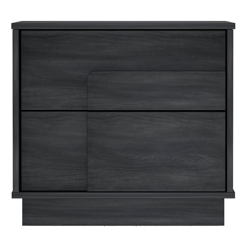 Horizon Nightstand in Charcoal Grey made from Engineered Wood