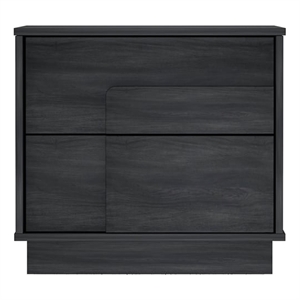 Horizon Nightstand in Charcoal Grey made from Engineered Wood