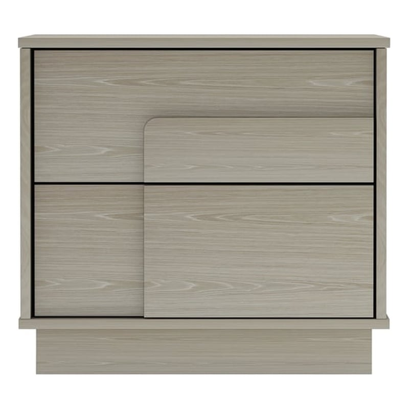 Horizon Nightstand in Whitewashed Oak made from Engineered Wood