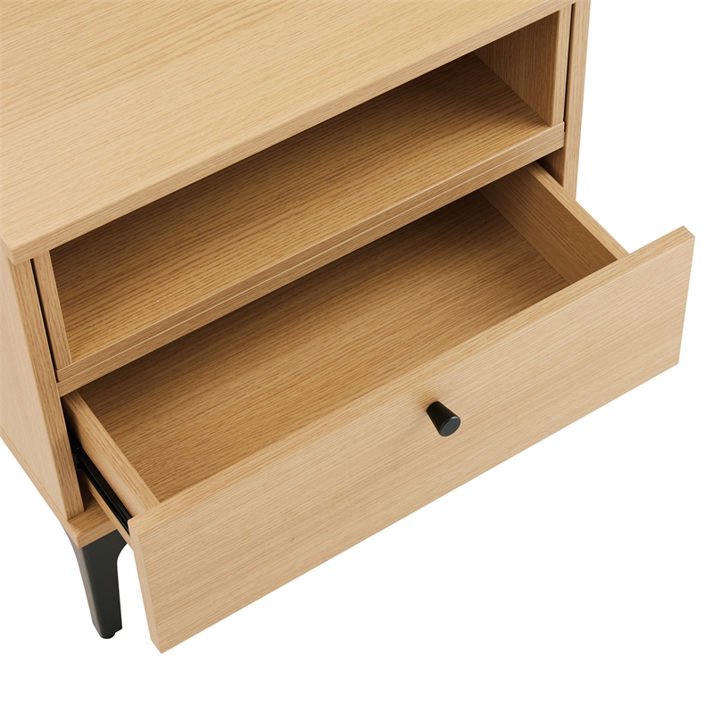 Amara Nightstand in Natural Oak made from Engineered Wood
