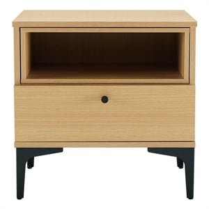 Amara Nightstand in Natural Oak made from Engineered Wood