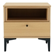 Amara Nightstand in Natural Oak made from Engineered Wood