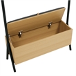 Paloma Open Hanging Closet in Natural Oak made from Engineered Wood