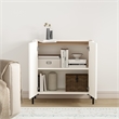 Abbey Accent Cabinet in Maple and Off White made from Engineered Wood