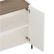 Abbey Accent Cabinet in Maple and Off White made from Engineered Wood