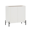 Abbey Accent Cabinet in Maple and Off White made from Engineered Wood