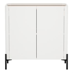 Abbey Accent Cabinet in Maple and Off White made from Engineered Wood
