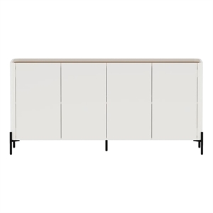 Abbey 66.9&quot Sideboard in Maple and Off White made from Engineered Wood