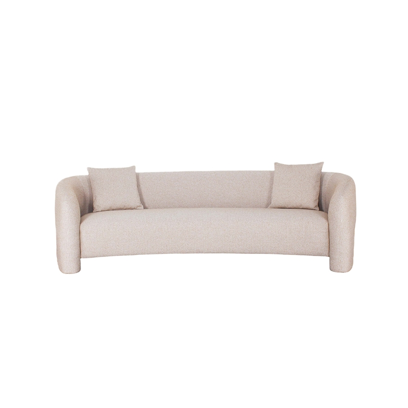 Manhattan Comfort Sylvia Sofa in Gold Dust with frame made from Solid Wood