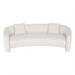 Manhattan Comfort Sylvia Sofa in Beige with frame made from Solid Wood