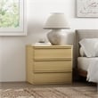 Molly Modern Nightstand with 3 Drawers in Natural Oak