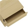 Molly Modern Nightstand with 3 Drawers in Natural Oak