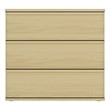 Molly Modern Nightstand with 3 Drawers in Natural Oak