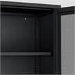 Amelia Modern 31.5 Accent Cabinet with 3 Adjustable Shelves in Black