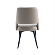 8-Piece Tremont Taupe Leatherette Dining Chair with Metal Legs